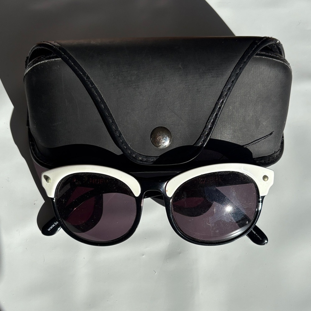 Elegant Black and White Sunglasses
